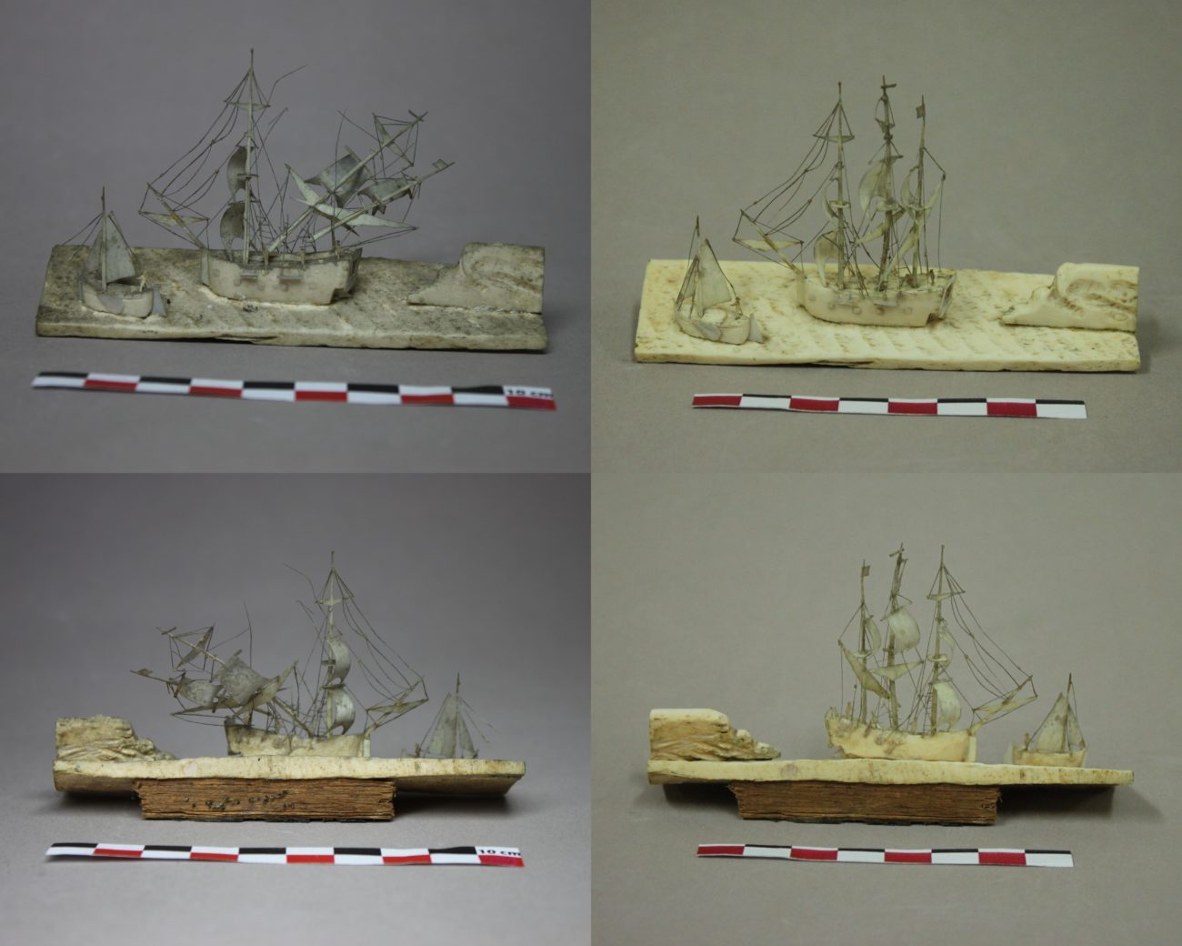 Restauration d’un diorama de scène maritime