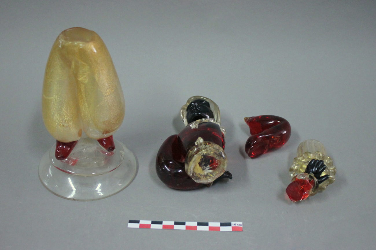 Restauration d’un bougeoir ancien en cristal de Murano représentant un maure