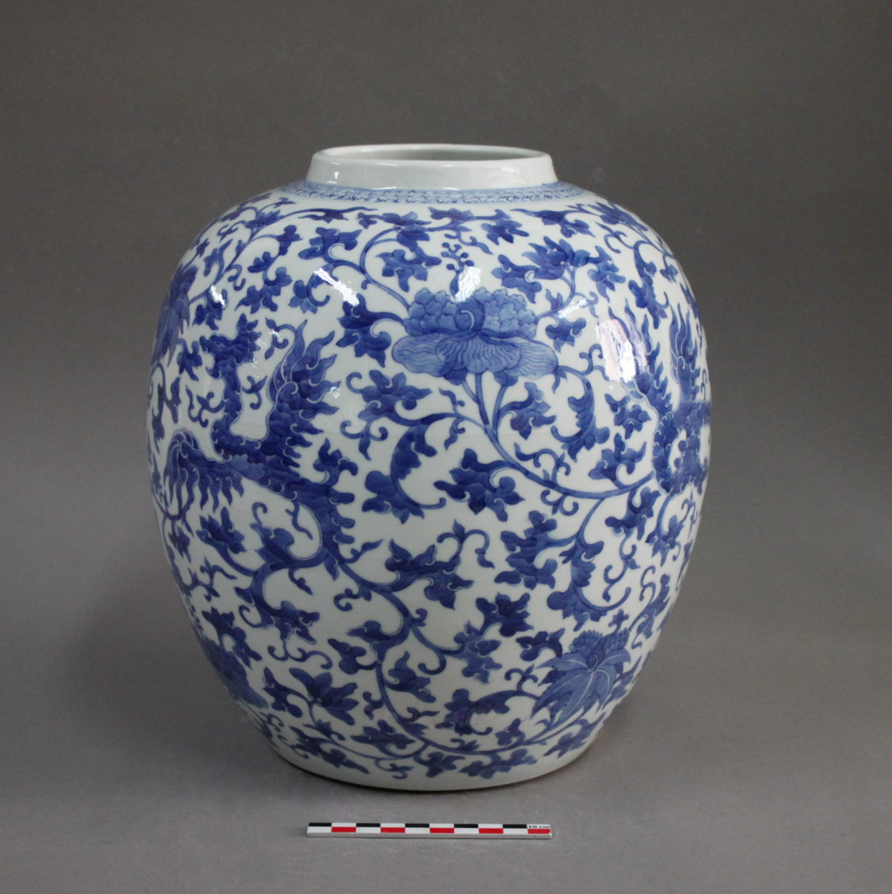 Vase chinois en porcelaine - époque empereur Kangxi 