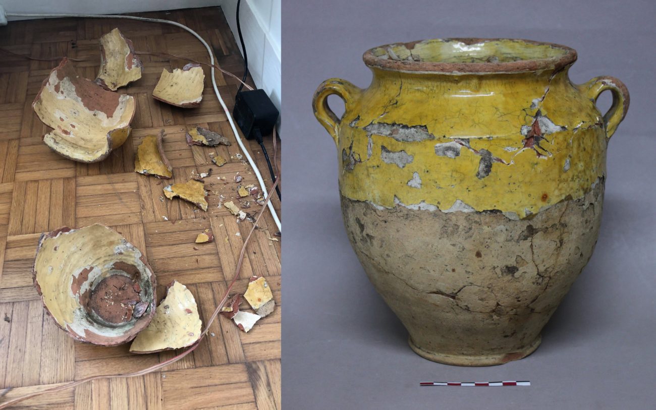 Restauration d’un pot ancien